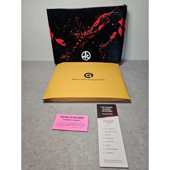 Hunt A Killer The Moon Summit Mystery Episode 3 Mystery Game NEW Sealed Envelope - Picture 1 of 5
